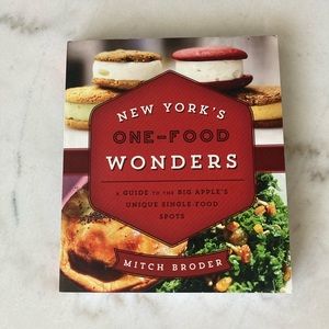 New York’s one food wonders book 6.9”x6”